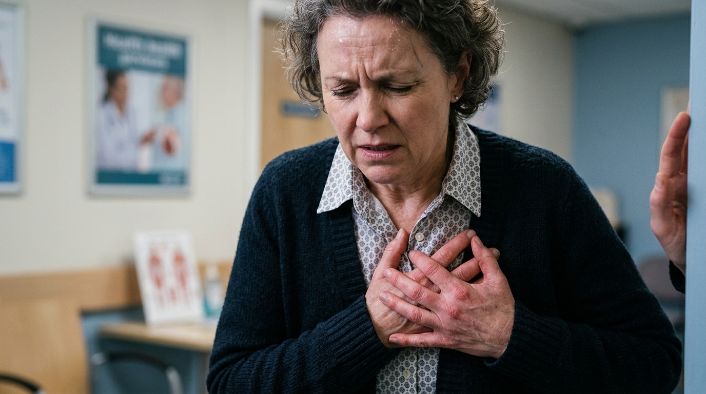 Chest Pain clinical reference photography